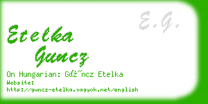 etelka guncz business card